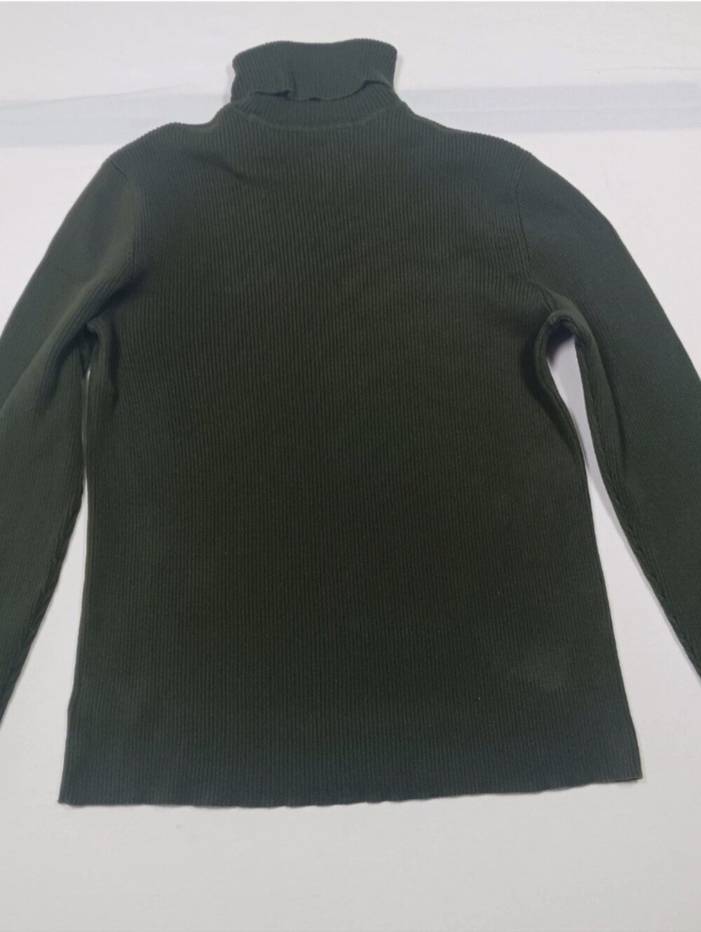 VTG Lauren Ralph Lauren Sweater Women's Turtleneck Ribbed Dark Olive Green XL - Picture 4 of 9
